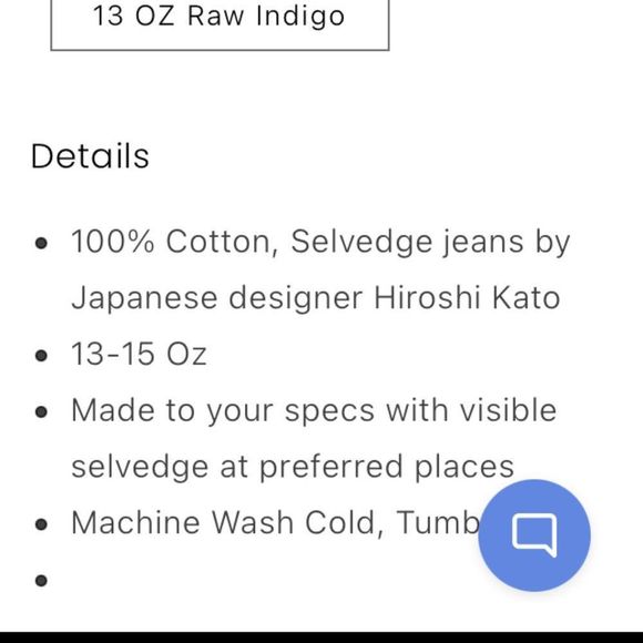 Luxire Selvedge Custom Jeans Mens 36 - Picture 12 of 12